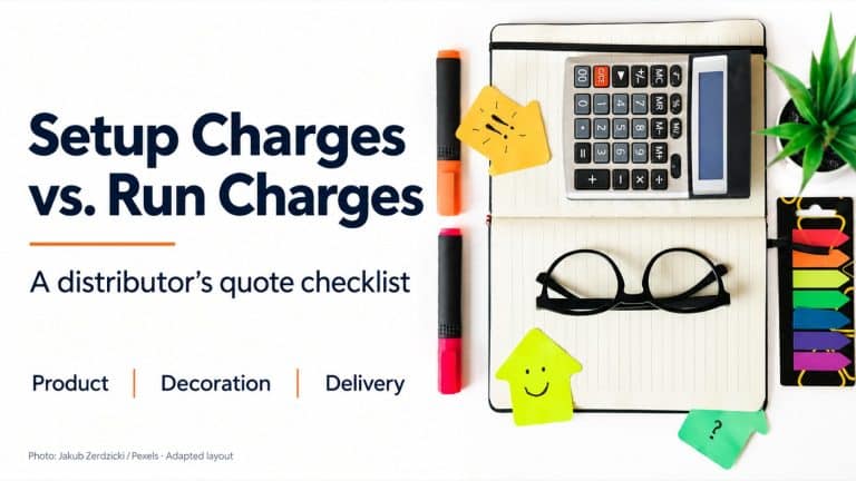Promotional Product Setup Charges: A Distributor’s Guide